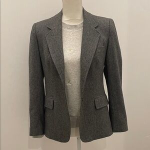 Evan Picone Gray Women's Lined Blazer. Beautiful - 4 button sleeve detail. EUC!